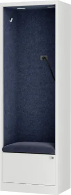 Produktbild von JAN NOWAK Akustikkabine Telefonkabine Meetingkabine SALLY MentalBox Navy Blue 60 cm