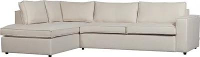 Produktbild von Woood Thomas 4-Sitzer-Ecksofa Aus Webstoff, Links, Sand