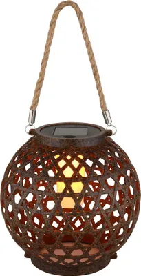 Produktbild von GLOBO 36659 Solarleuchte Kunststoff rostfarben, 12x LED