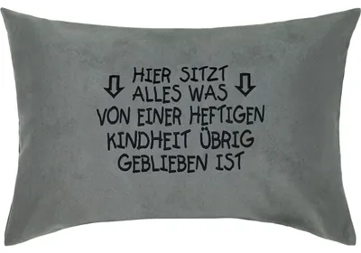 Produktbild von Gepolsterter Zierkissen mit Aufdruck, 40 x 60 cm
