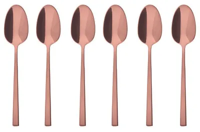 Imagen del producto de Rock Sambonet Set6Kaffee/Teelöffel Edelstahl/PVD Kupfer 52762CA6