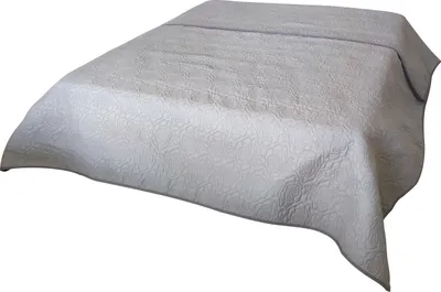 Produktbild von Tagesdecke Bettüberwurf Allzweckdecke ca. 220x240 cm Überwurf Patchwork Sofa XXL Design: VINTAGE Roses silber