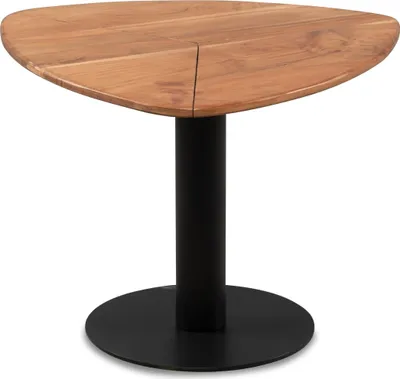 Produktbild von Couchtisch >Teo< in schwarz / Akazie, Metall / Massivholz - 60x45x60cm (BxHxT)