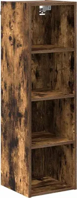 Image de vidaXL Armoire suspendue Chêne fumé 30 x 29,5 x 100 cm Bois composite