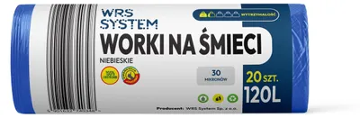 Produktbild von Müllsäcke 120L 20 Stück 30 um blau WRS System