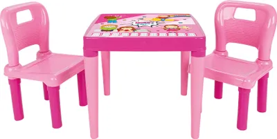Produktbild von Kindersitzgruppe pink 2x Kinderstühle 1x Kindertisch, Kindermöbelset ab 3 Jahren