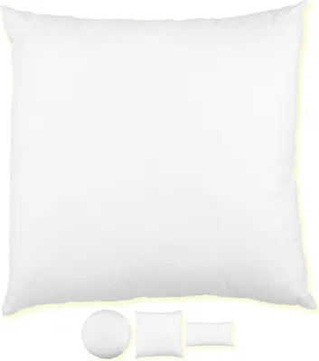 Obrázek produktu pro Výplňový polštář (50 × 50 cm) – vnitřní polštář s polyesterovou výplní, tvarově stálý, vhodný pro alergiky, výplň do povlaků na polštáře a dekorativních polštářů, lze prát na 30 °C