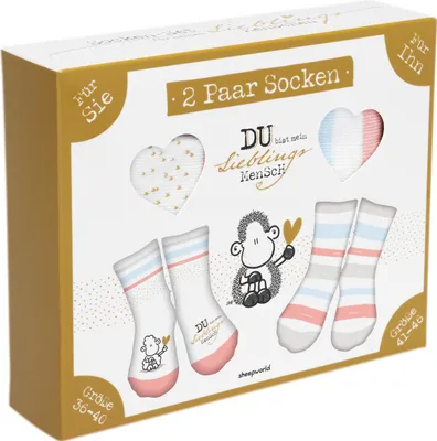 Produktbild von Sheepworld 46947 Socken-Set Motiv Mensch
