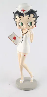 Sammelfigur Krankenschwester, 34 cm, Polystone, handbemalt