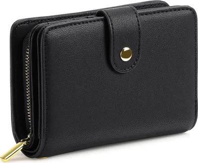 Produktbild von Portemonnaie Damen,Geldbörse Damen, Geldbeutel Damen Zipper mit Münzfach & RFID-Schutz
