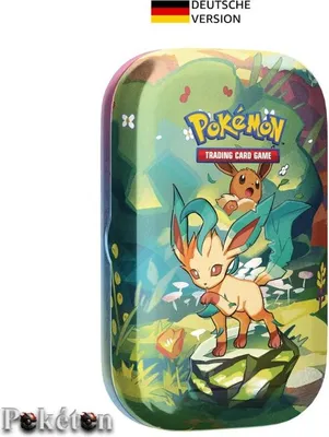Produktbild von Pokémon-Sammelkartenspiel Karmesin & Purpur - Prismatische Entwicklungen Mini-Tin Folipurba