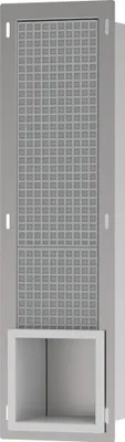 Produktbild von hansgrohe XtraStoris Original Toilettenpapierhalter, Einbau, mit Vorratsbehälter für 6 Rollen, 140x140x682mm, 56058700