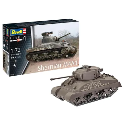 Image de Revell Model Set Sherman M4A1 1:72