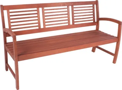 Produktbild von Gartenbank >Madison< in braun / holzoptik aus Holz - 156x90x59cm (BxHxT)