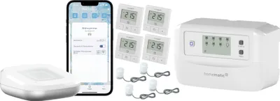 Zdjęcie produktu dla Zestaw startowy HOMEMATIC IP z ogrzewaniem podłogowym dla 4 pomieszczeń