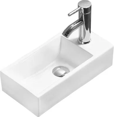 Obrázek produktu pro Mexen Inez umyvadlo na desku levé 40 x 20 cm, Bílá - 21484000L