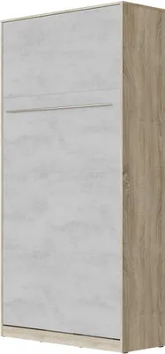 Produktbild von SMARTBett Schrankbett Standard Eiche Sonoma/Beton 90 Vertikal