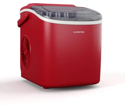 Produktbild von Klarstein Eiswürfelmaschine - 12kg/24h, 2 Würfelgrößen, 1,3L Wassertank, LED-Anzeigen, transparenter Deckel, tragbar, ideal für Partys/Gartenfeste