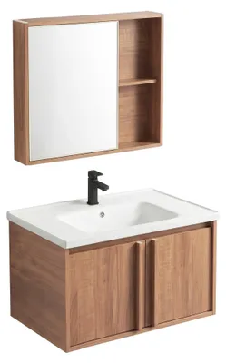 Obrázek produktu pro Sada Koupelnového Nábytku S Umyvadlem Rea Gama T25023 Hhl 60Cm Hnědý