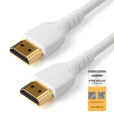 Image de StarTech.com RHDMM2MPW câble HDMI HDMI Type A (Standard) Blanc