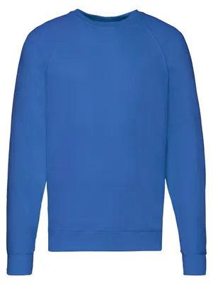 Image de Fruit of the Loom - Sweat-shirt pour homme/femme, manches raglan, LT1851 (XL) (bleu roi)