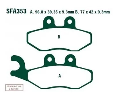 Produktbild von EBC Brakes Bremsbeläge Bremsklötze SFA353