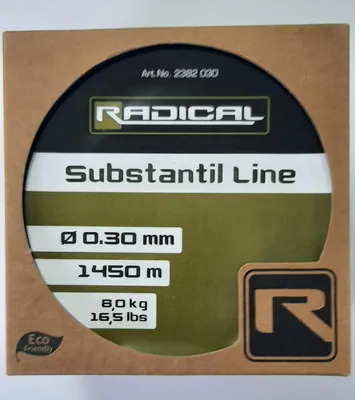 Produktbild von Radical Substantil Line Karpfenschnur transparent grün Ø 0,30mm 1450m 8kg