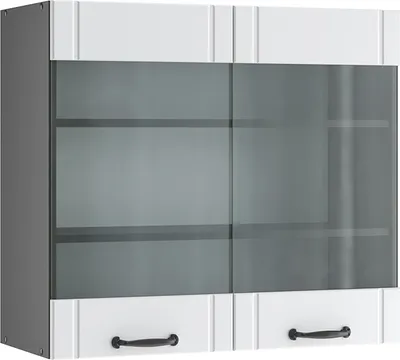 Produktbild von Küchenglasschrank Vicco Fame-Line Weiß Landhaus 80 cm, Model 36064