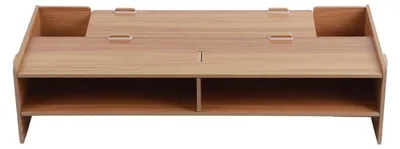 Immagine prodotto di Supporto per monitor in legno con 2 cassetti, dimensioni 49 x 20 x 11,5 cm