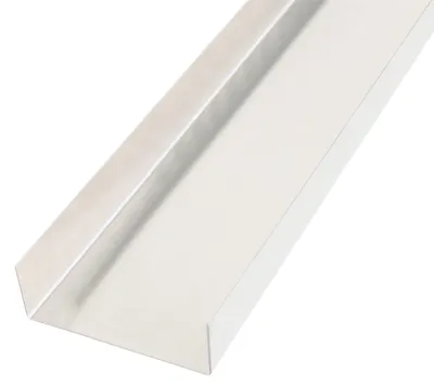 Produktbild von Alberts 462871 Glattblech | gekantet, U-Form | Aluminium, natur | 2000 x 20 x 58