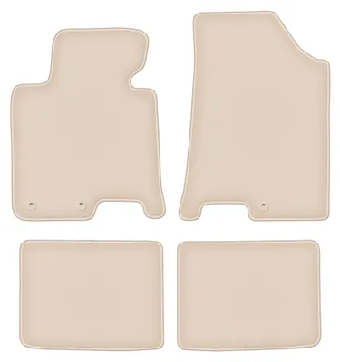 Produktbild von Velours-Fußmatten für Hyundai i40 2011- (Kombi/Limousine) – 4-tlg, Beige, passgenau – Wielganizator FORTUNA