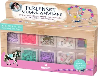 Produktbild von Perlenset Stimmungsarmband Pferde
