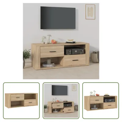 Produktbild von The Living Store TV-Schrank Sonoma-Eiche 100x35x40 cm Holzwerkstoff