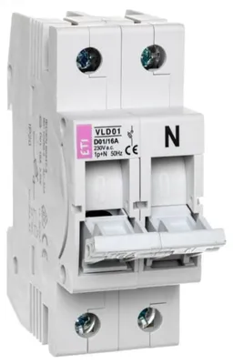 Produktbild von Sicherungsschalter 1P+N 16A D01 VLD01 002261018