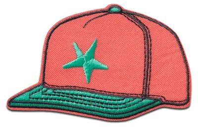 Produktbild von Mono Quick Cap rot - Aufnäher, Bügelbild, Aufbügler, Applikationen, Patches, Flicken, zum aufbügeln, Größe: 5,2 x 8,2 cm
