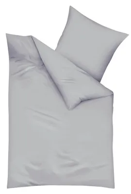 Produktbild von Kaeppel Biber Bettwäsche Uni 200x200cm Rot Silber Weiß Anthrazit Creme Einfarbig, Farbe:Silber
