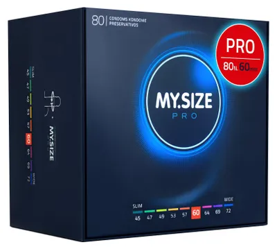 Immagine prodotto di MY.SIZE PRO Preservativi Elite taglia 5, 60 mm, XXL, 80 Pezzi, vestibilità perfetta e dimensioni adatte a tutti