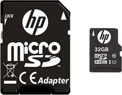 Obrázok produktu pre PNY HP microSDHC U1, 32 GB, MicroSD, Trieda 10, 20 MB/s, 15 MB/s, Čierna