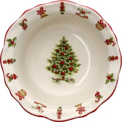 Zdjęcie produktu dla Maestro Natale miska Ø17,5cm 470ml ceramiczna miska na zupę miska na ciastka zbożowe