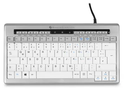 Produktbild von BakkerElkhuizen S-board 840, USB, PC/server, Büro, Grau, 305 x 165 x 20 mm, 480 g