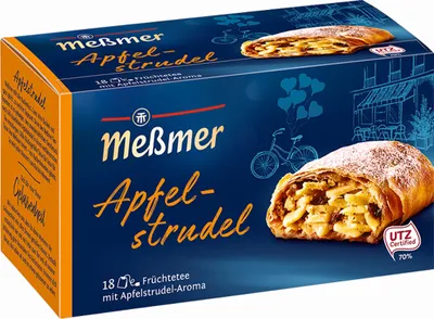 Obrázok produktu pre Meßmer Apple Strudel sladkokyslý ovocný čaj 18 čajových vrecúšok 40g