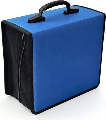 Produktbild von Famanu CD-Hülle DVD-Hülle robuster Rits-Organizer für Filmmedien - Blau