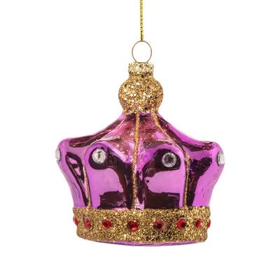 Produktbild von Rosa Krone Weihnachtskugel - Sass & Belle