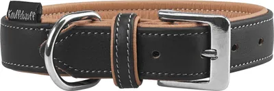 Produktbild von Knuffelwuff 13993-002, Katze, Standardkragen, Schwarz, Leder, Einfarbig, 21 cm