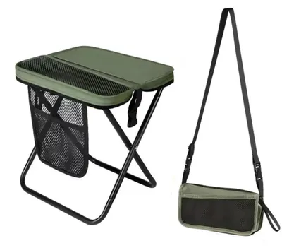 Obrázek produktu pro Omgoods – Přenosná skládací stolička pro venkovní použití a kempování, 31 cm
