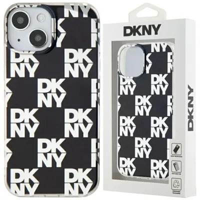 Produktbild von Dkny Iml Checkered Mono Pattern Etui Für Iphone 15 / 14 / 13 - Schwarz