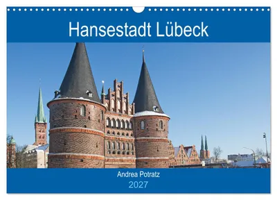 Produktbild von Hansestadt Lübeck / Geburtstagskalender (Wandkalender 2027 DIN A3 quer), CALVENDO Monatskalender