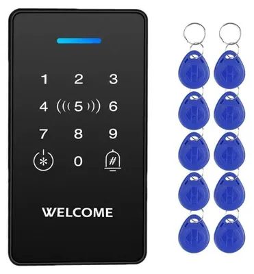 Immagine prodotto di Tastiera per il controllo degli accessi, impermeabile IP68, supporto per doppia frequenza, durata di 10 giorni