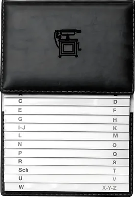 Produktbild von VELOFLEX Schuppenregister Exquisit schwarz 16x23cm
