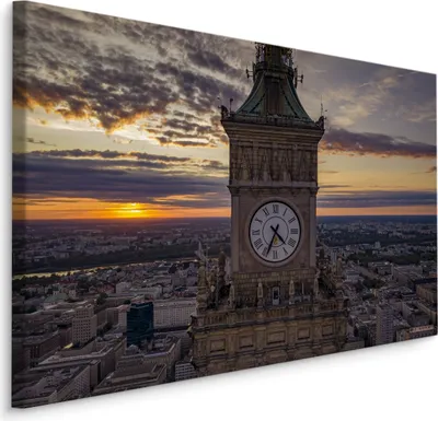 Produktbild von Fabelhafte Canvas LEINWAND BILDER 120x80 cm XXL Kunstdruck Warschau Stadt Panorama